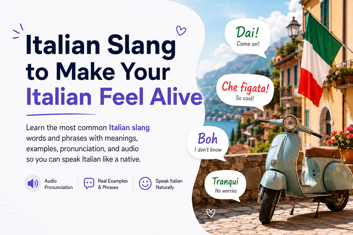 Italian Slang to Make Your Italian Feel Alive